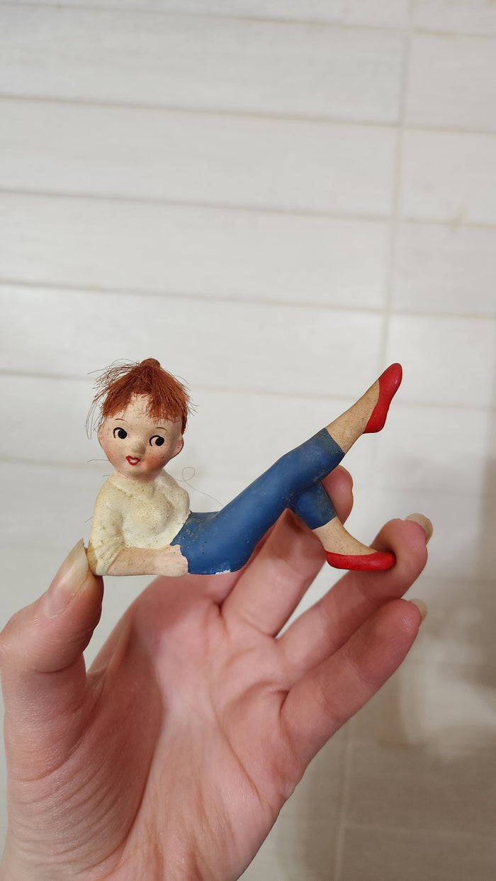 Mid-Century Japan Ceramic Girls Figurines