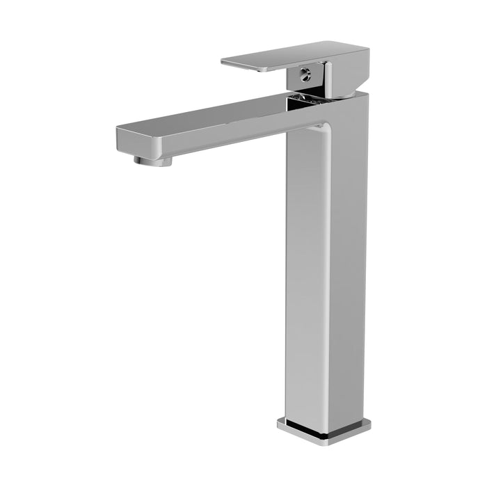 [BTC370] Milldale Contemporary Square Tall High Rise Mono Basin Mixer Tap - Choice of Finish - Cutout