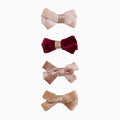 Mimi & Lula - Salon Hair Clips - Glitter Velvet Bows