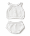 Mini Colettos - Paola Reina Doll Vest & Pants Set - White