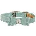 Mint AB Crystal Stellar Big Bow Collar