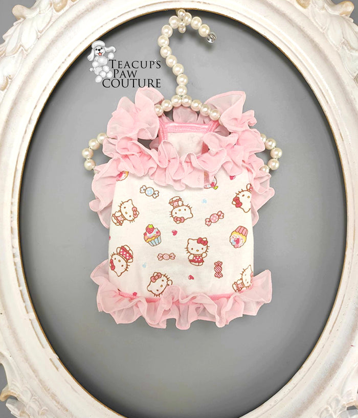 Miss Kitty in Ruffles Doggie T