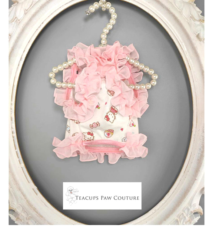 Miss Kitty in Ruffles Doggie T