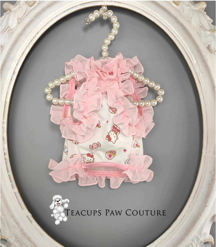 Miss Kitty in Ruffles Doggie T