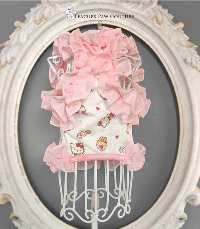 Miss Kitty in Ruffles Doggie T