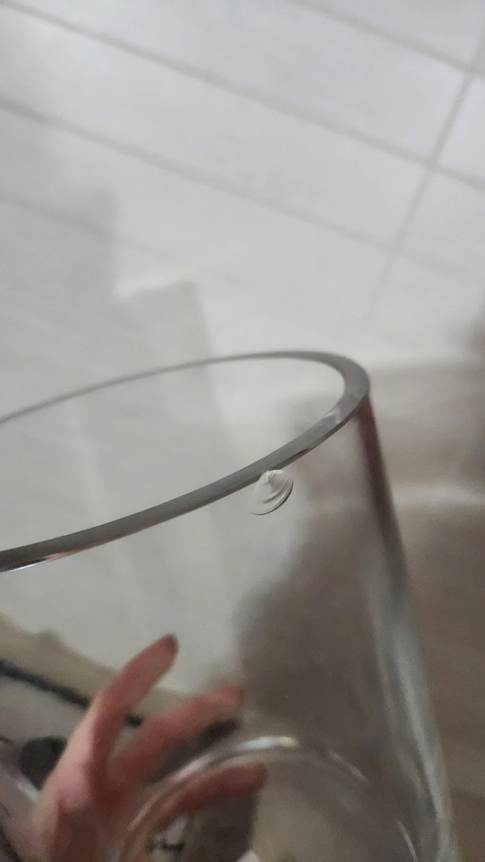 Modern Heavy-Duty Cylinder Glass Vase/candle holder - Thick Solid Base