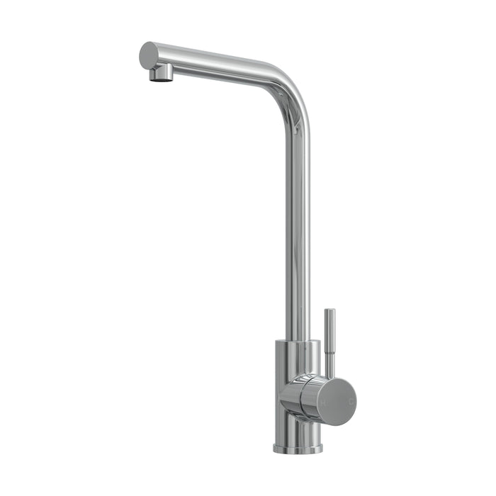 [BKT1330] Modern L-Neck Kitchen Sink Mixer Tap Single Lever, Top Fix Installation, 347 x 90 x 245 mm - Choice of Colour - Cutout
