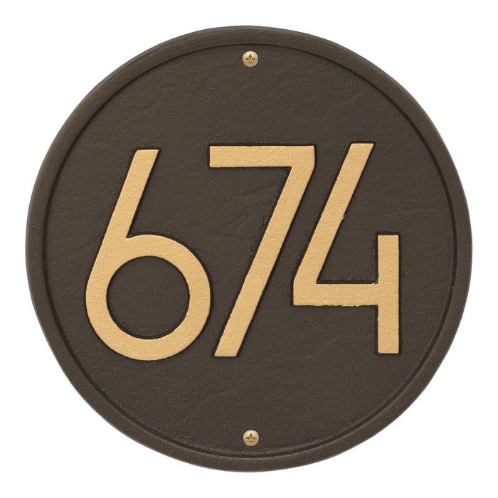 Modern Round Wall Plaque