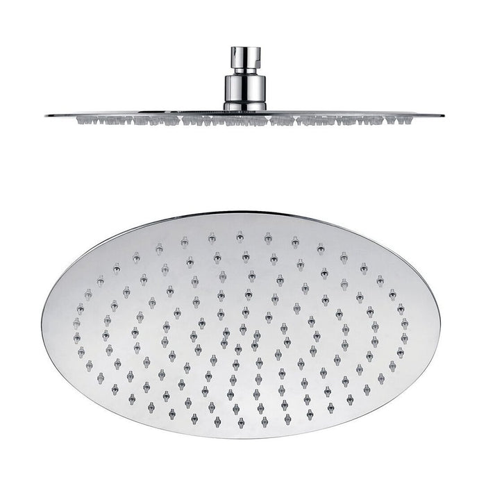 [BB9392] Modern Slimline 12” Round Fixed Shower Head - Chrome, 300mm - Cutout