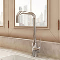 [BKT1325] Modern Square Kitchen Sink Mixer Tap Single Lever, Top Fix Installation, 352 x 90 x 245 mm - Choice of Colour - Silo