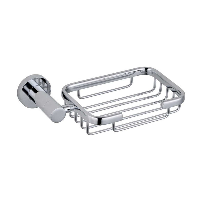 [BBRAFB35] Modern Wall Mounted Soap Holder - Chrome, 184 x 110 x 42mm - Cutout