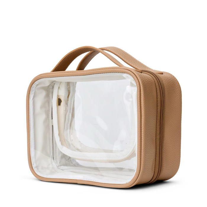 Mojo Clear Leather Train Case, Custom