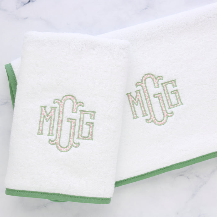 Monogrammed Hand Towels, Custom