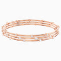 MOONSUN:BANGLE STONES CZWH/ROS L