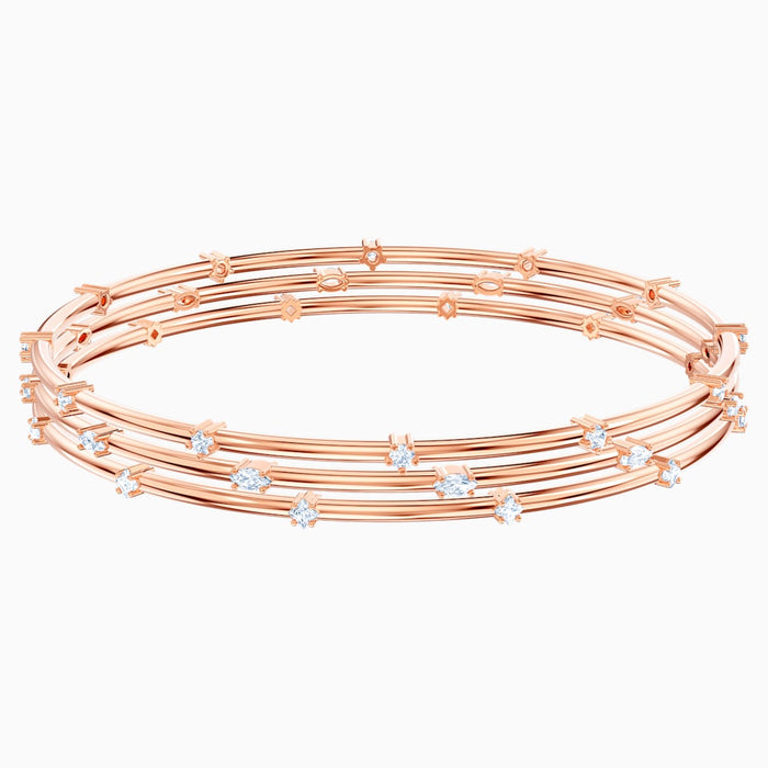 MOONSUN:BANGLE STONES CZWH/ROS L