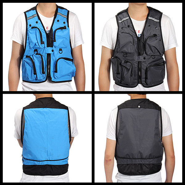 Multi Pockets Fishing Hunting Mesh Vest Mens Outdoor Leisure Jacket - GhillieSuitShop