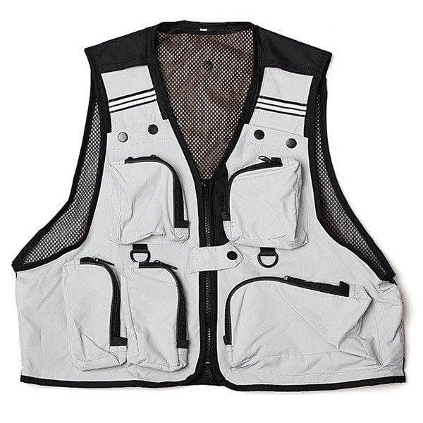 Multi Pockets Fishing Hunting Mesh Vest Mens Outdoor Leisure Jacket - GhillieSuitShop
