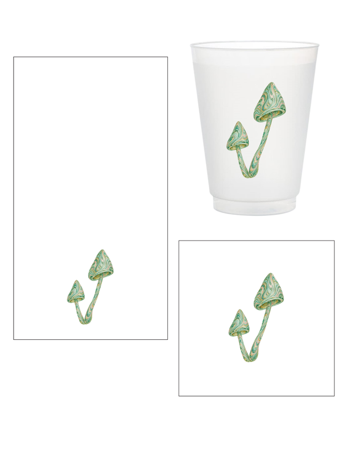 Mushroom Cups & Napkins