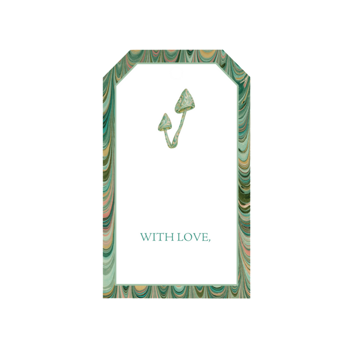 Mushroom Gift Tags, Set of 20