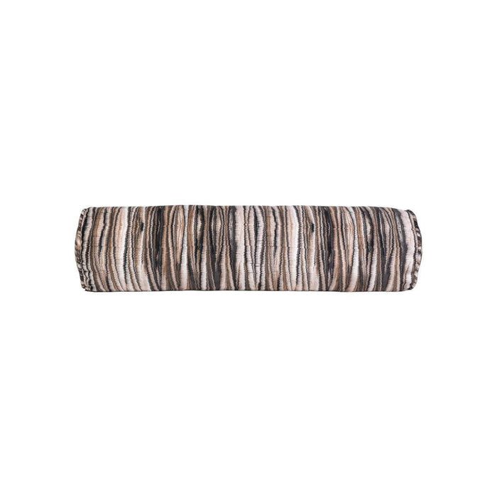 Myriad Marble Espresso Brown Bolster Pillow
