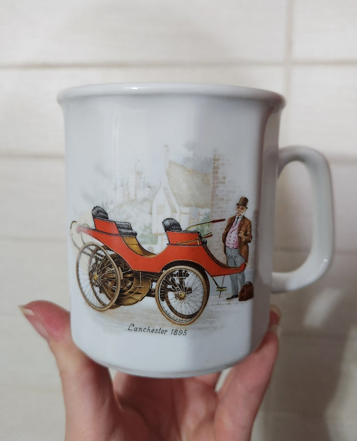 Naaman Fine Porcelain Mugs - Antique Classic Cars Collection