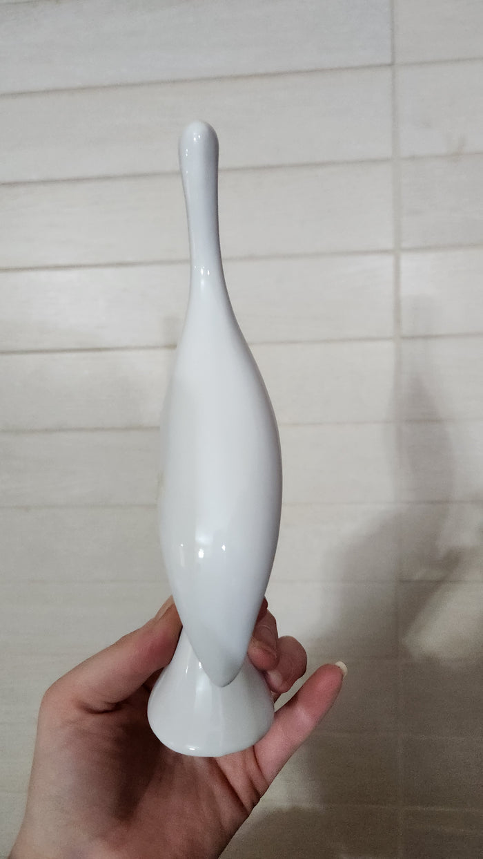 Naaman Porcelain Bird Figurine - MCM Art Pottery
