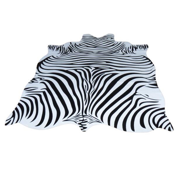 Natural Shape Large Size Zebra/Cow Leather Rugs - EK CHIC HOME
