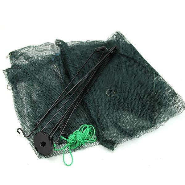 New Folded 80x80cm Folding Crab fish Minnow Fishing Trap Cast Net - GhillieSuitShop