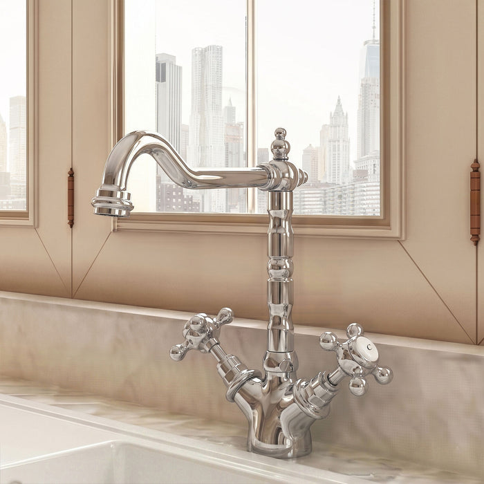 [BKT315B] Norbury Traditional French Classic Mono Sink Mixer Tap - Choice of Colour - Silo