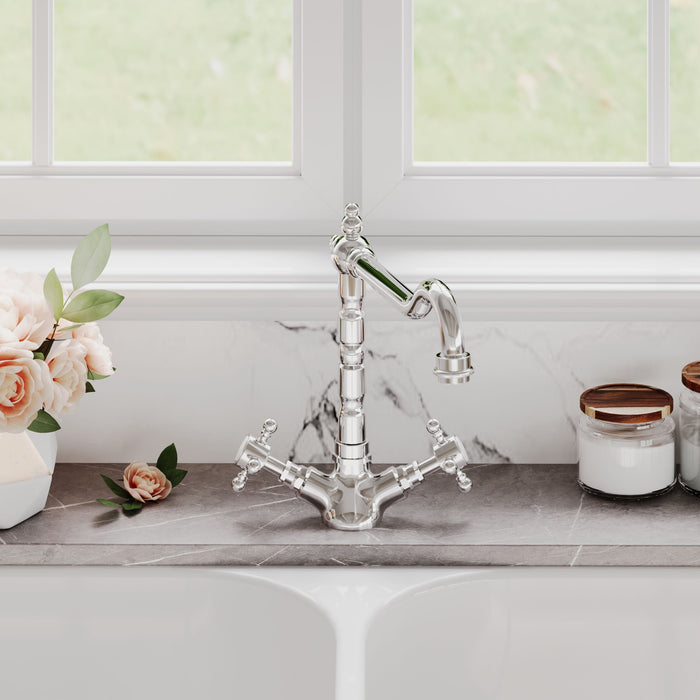 [BKT315B] Norbury Traditional French Classic Mono Sink Mixer Tap - Choice of Colour - Lifestyle 1