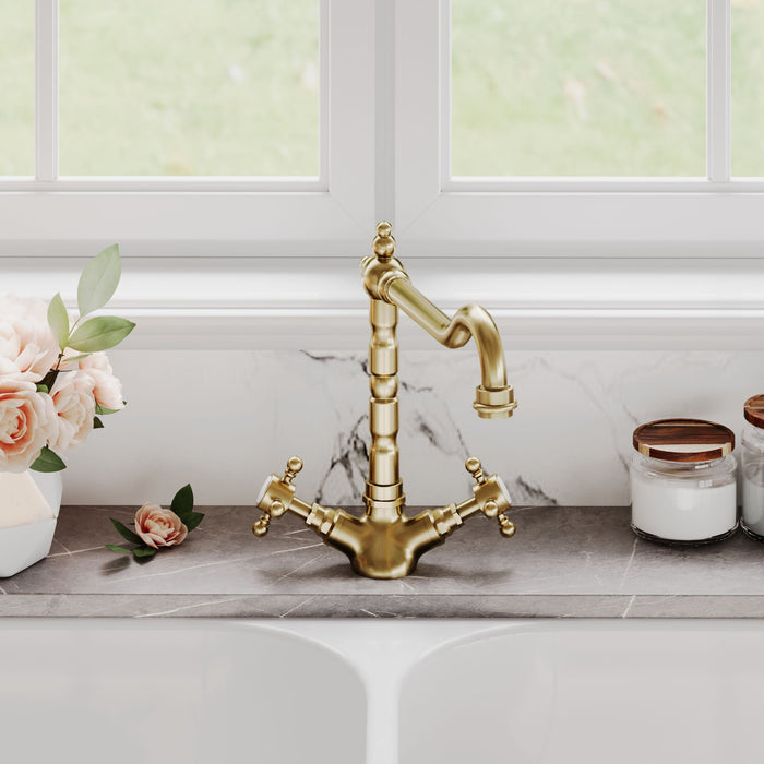 [BKT805] Norbury Traditional French Classic Mono Sink Mixer Tap - Choice of Colour - Lifestyle 1