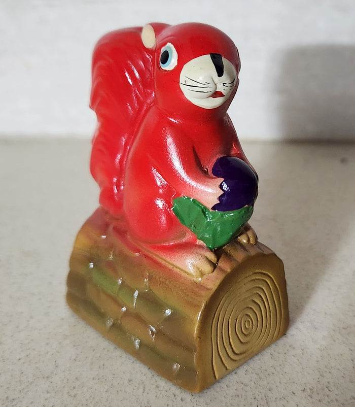 Novelty pencil sharpener - Squirrel on Log