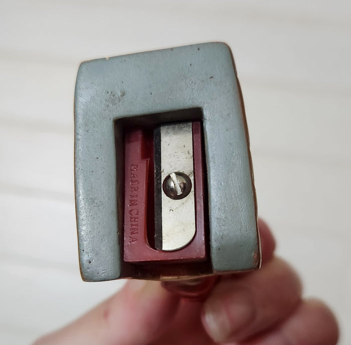 Novelty pencil sharpener - Squirrel on Log