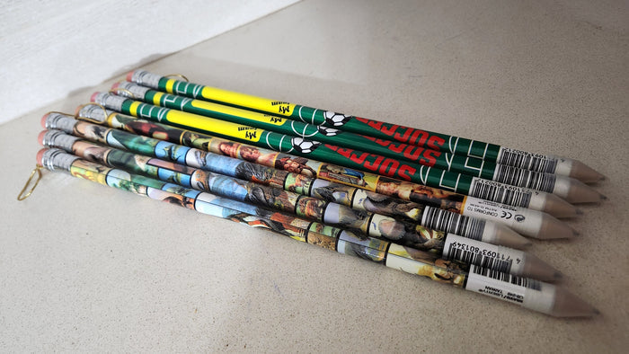 Novelty Pencils with Eraser and Hanging Loop