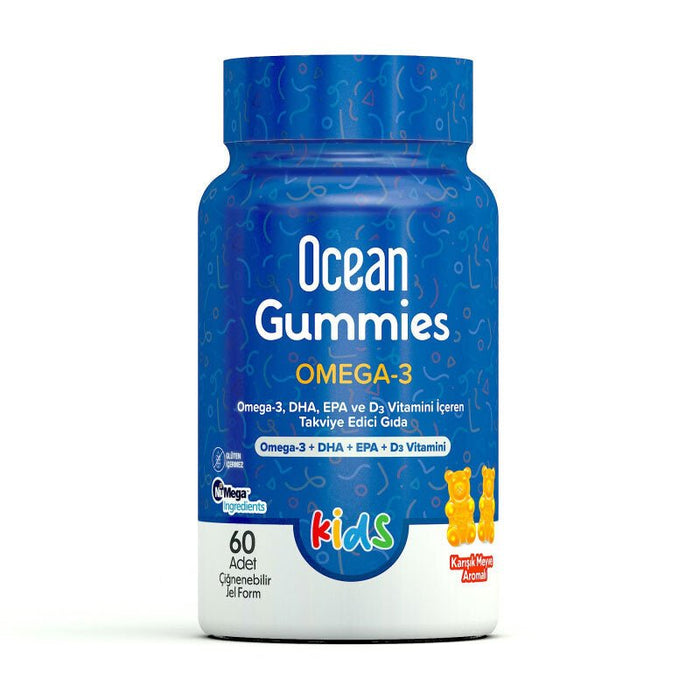 Omega - 3 DHA & EPA Kids Gummies - Brain, Vision & Immunity Support - TryAladdin