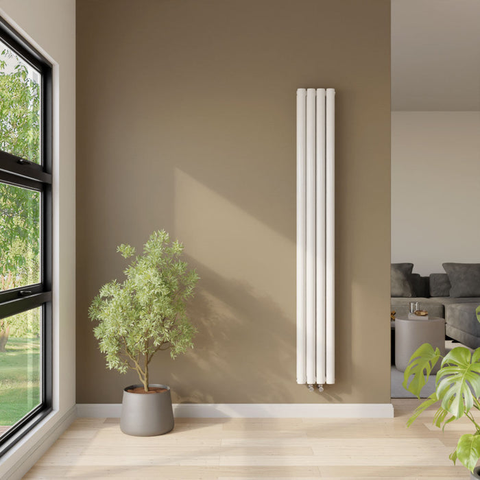 [BHEB007] Pattingham Compact Vertical Double Panel Radiator 1800mm x 236mm, Choice of Colour