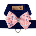 Peaches N' Cream Glen Houndstooth Nouveau Bow Tinkie Harness