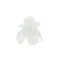 Peony Candle Holder, White Pearl