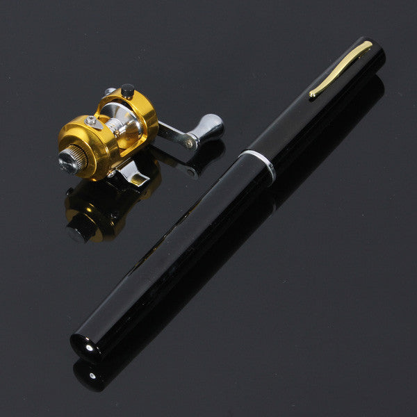 Portable Pocket Pen Shape Aluminum Alloy Fishing Rod Pole Reel Combos - GhillieSuitShop
