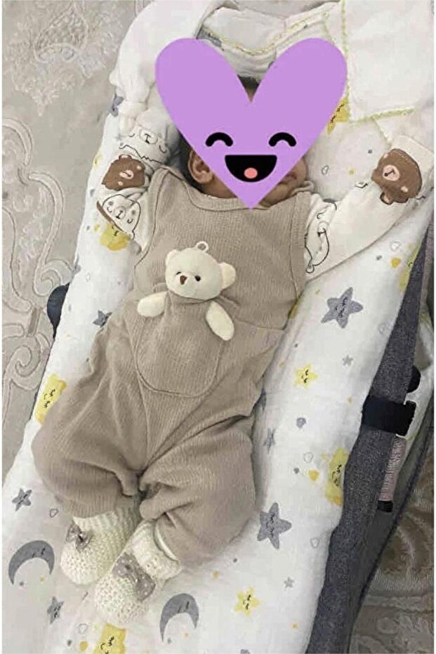 Premium Cotton Baby Boy Bear Print 2 - Piece Outfit Set - Newborn - TryAladdin