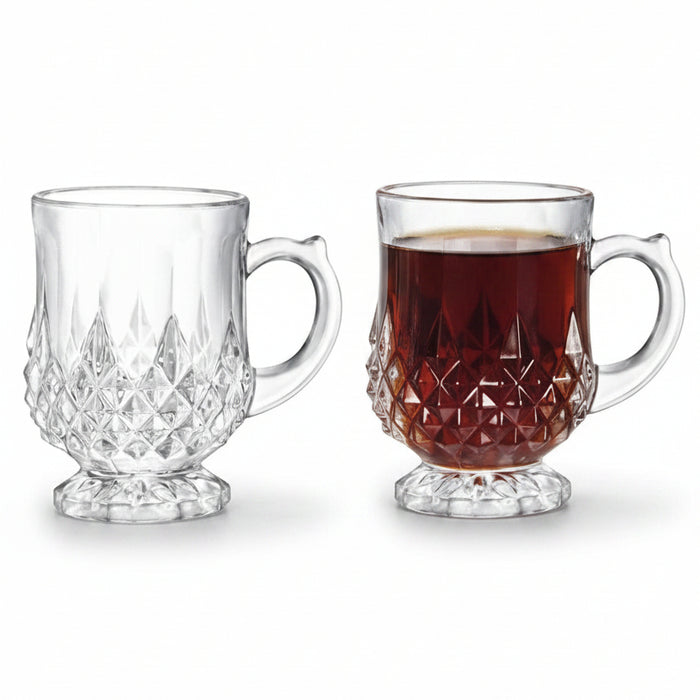Premium Madame Coco Miquel Turkish Tea Cup Set - 4 - Piece 115ml - TryAladdin