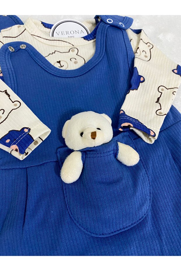 Premium Newborn Baby Bear Overall Set - 2 - Piece - TryAladdin