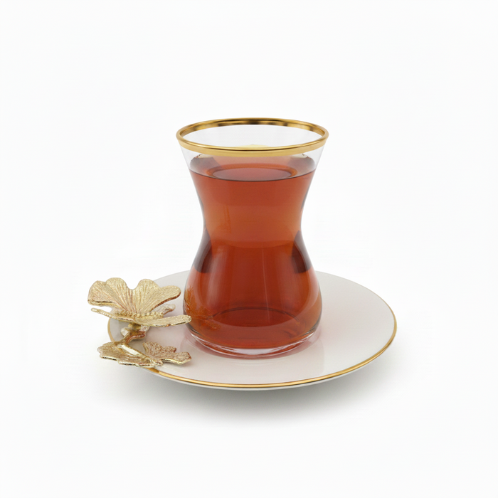 Premium Porcelain Butterfly Tea Set - Elegant Serveware Collection