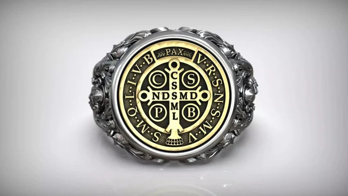 Premium Saint Benedict Devotional Ring