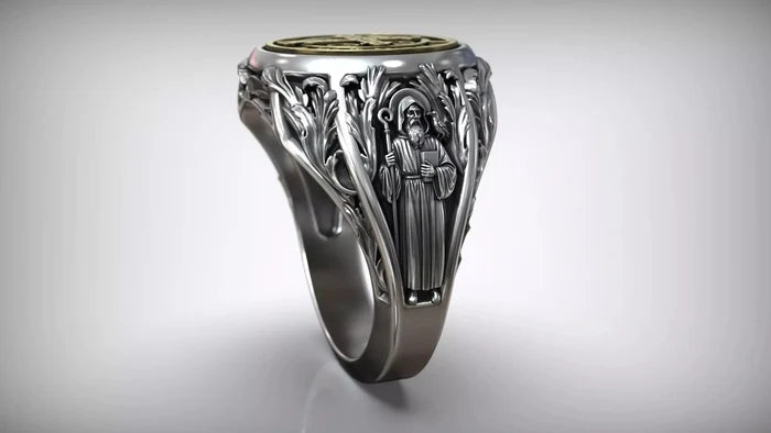 Premium Saint Benedict Devotional Ring