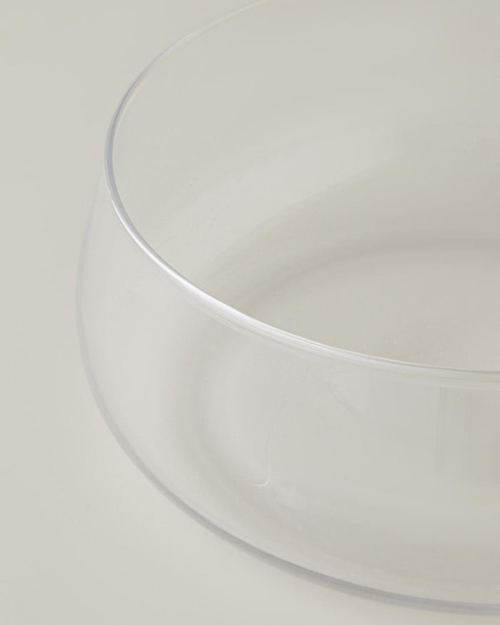 Professional Clear Glass Serving Bowl 20 5cm