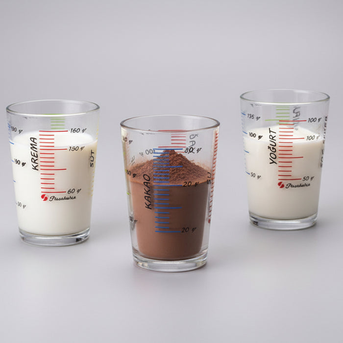 Pasabahce Professional Glass Measuring Cup Set - 3 - Piece - TryAladdin