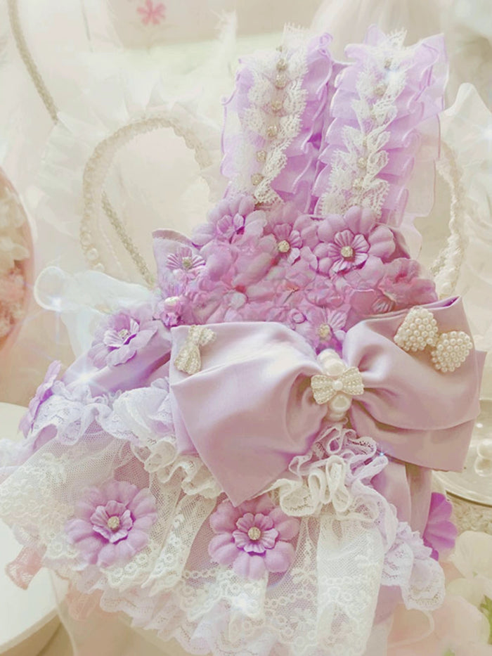 Puppy Love In Lilacs Doggie Dress