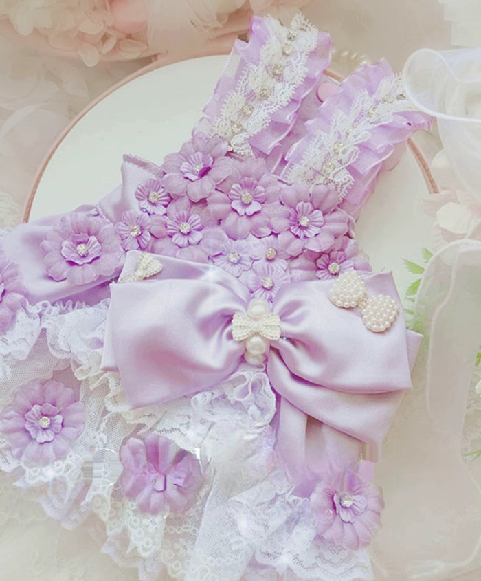 Puppy Love In Lilacs Doggie Dress