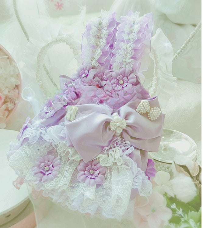 Puppy Love In Lilacs Doggie Dress